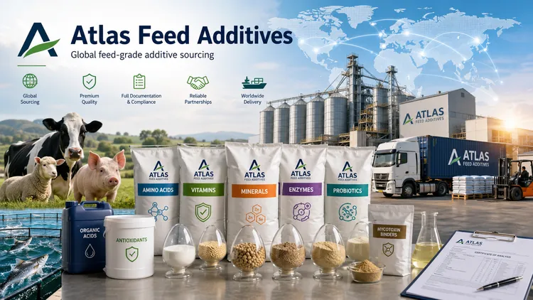 Atlas Feed Additives global sourcing visual
